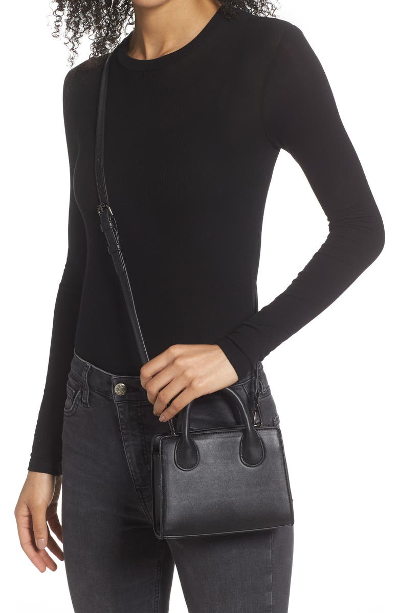 Malibu Skye Faux Leather Structured Mini Crossbody, Alternate, color,