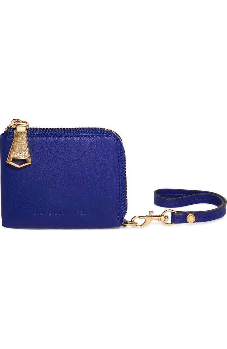 AIMEE Ava Leather Wristlet Wallet, Main, color, Midnight Blue