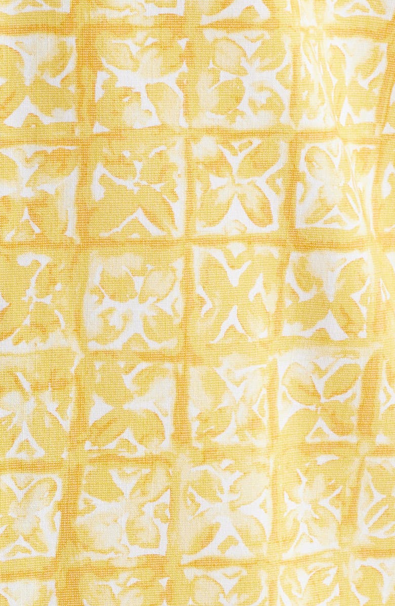 Tommy Bahama Coastal Ease Carrico Tiles IslandZone<sup>®</sup> Short Sleeve Button-Up Shirt, Alternate, color, Sunshine