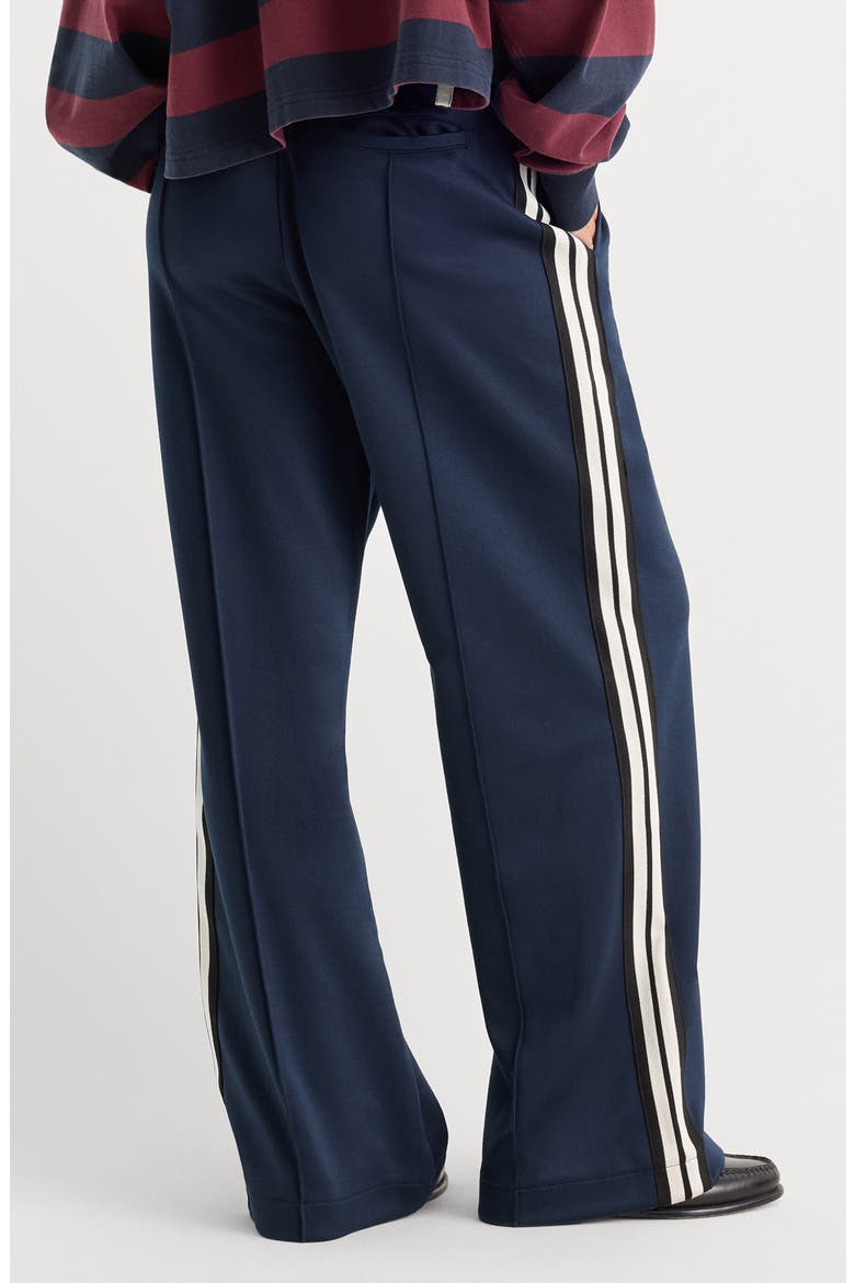 The Track Pant Wide Leg Pants, Alternate, color, NEW NAVY002