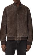 AllSaints Stafford Suede Bomber Jacket