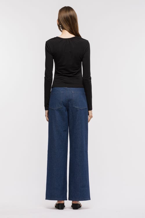 Toit Volant Coco Cowboy Cut Pants In Blue