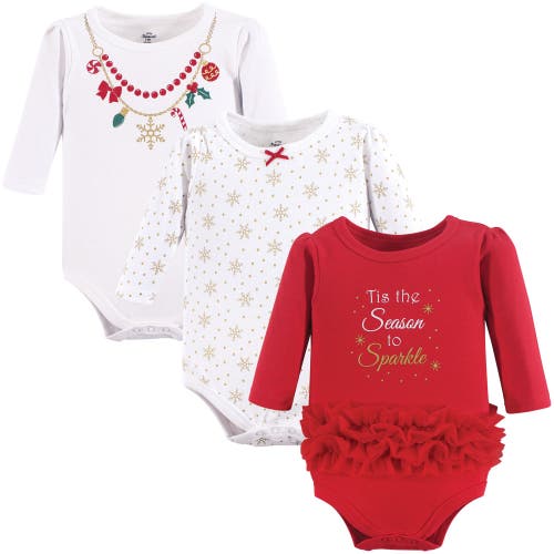 Little Treasure Babies' 3pk Long Sleeve Bodysuits
