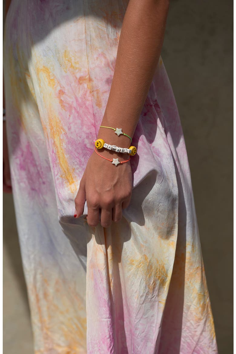 Salutations Bracelet, Alternate, color, Silver Rainbow