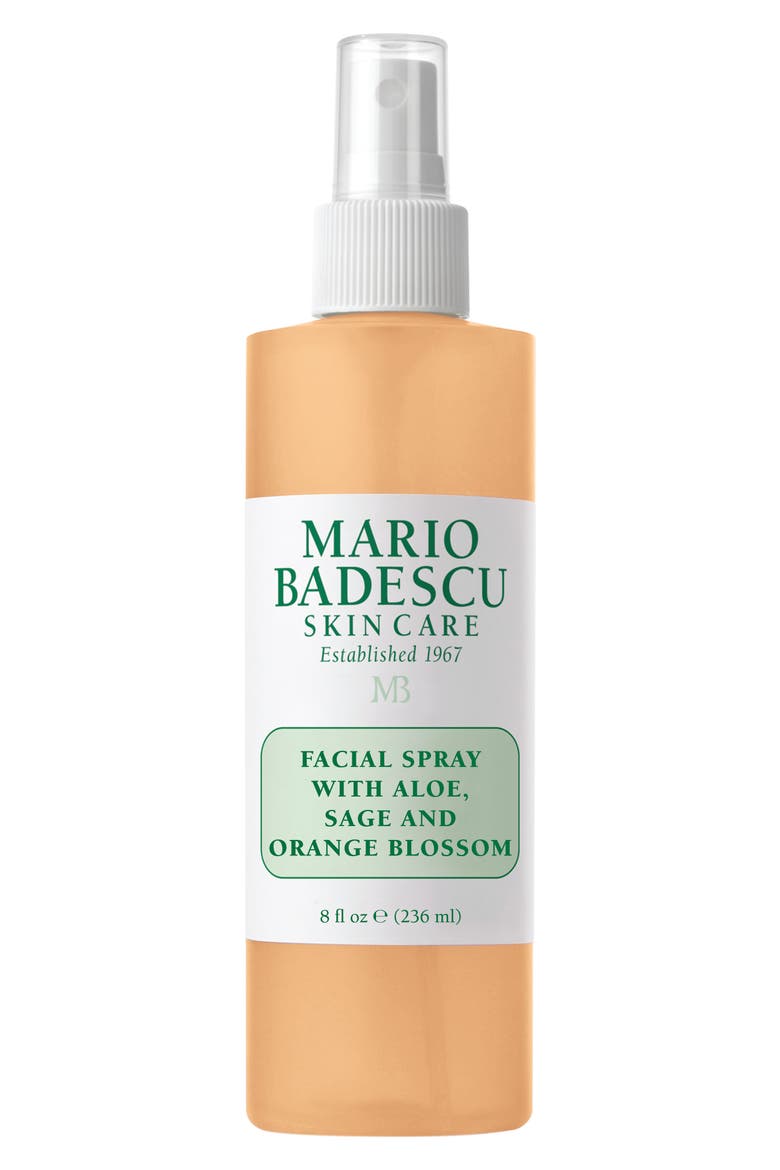 Facial Spray with Aloe Sage & Orange Blossom, Main, color, NO COLOR