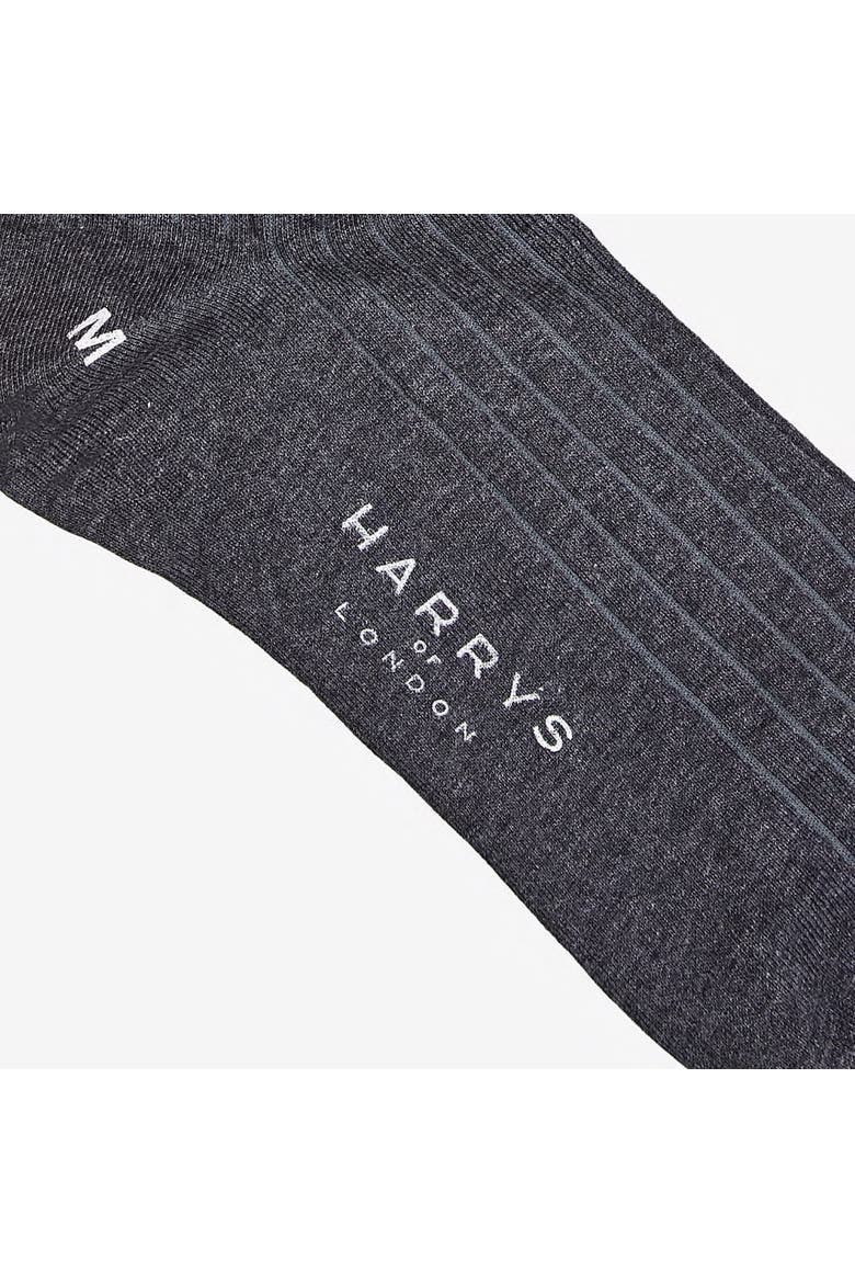 Ribbed Cotton Socks, Alternate, color, Grey