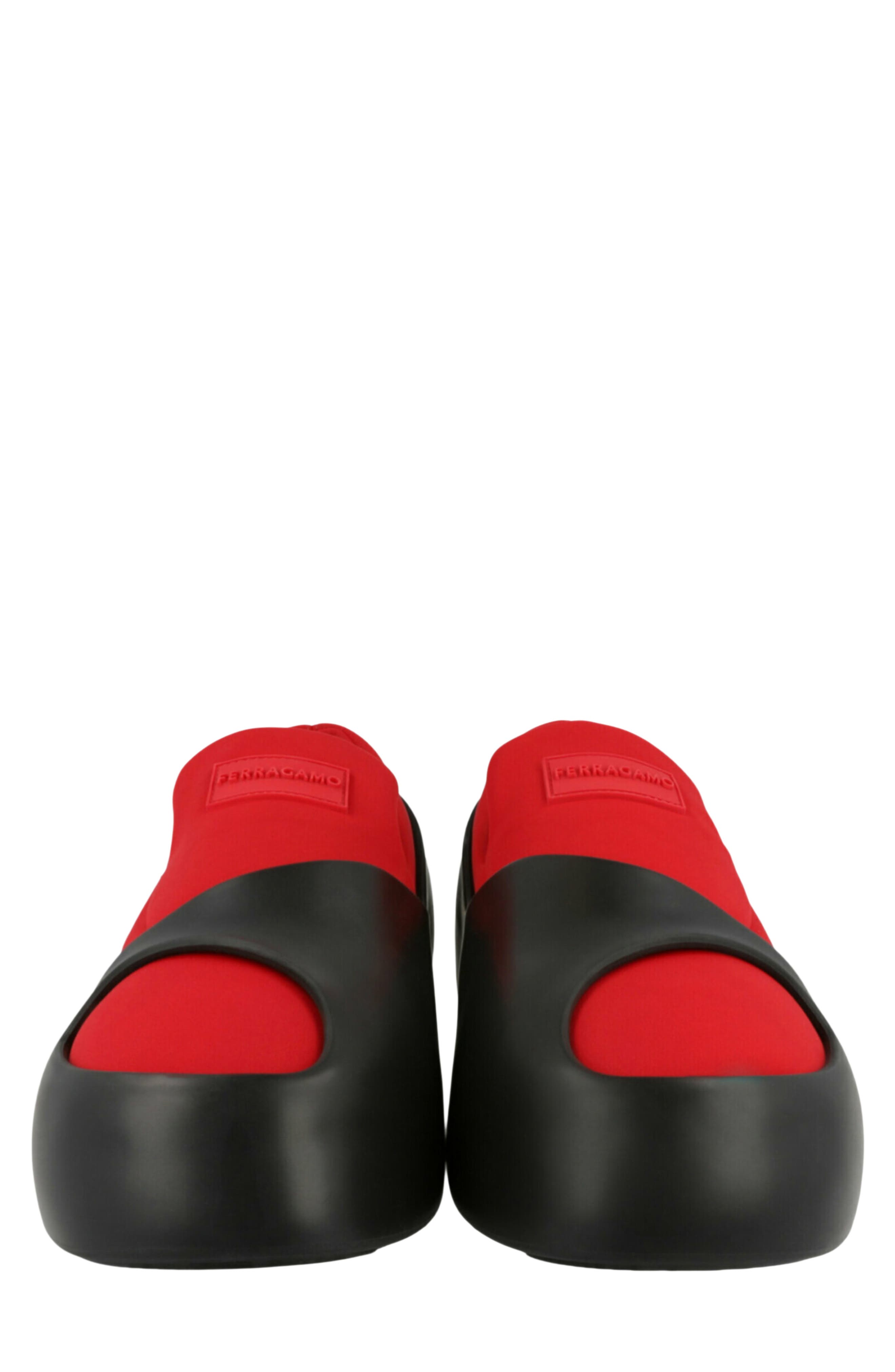 Lunar Paneled Slip On Sneaker, Alternate, color, RED