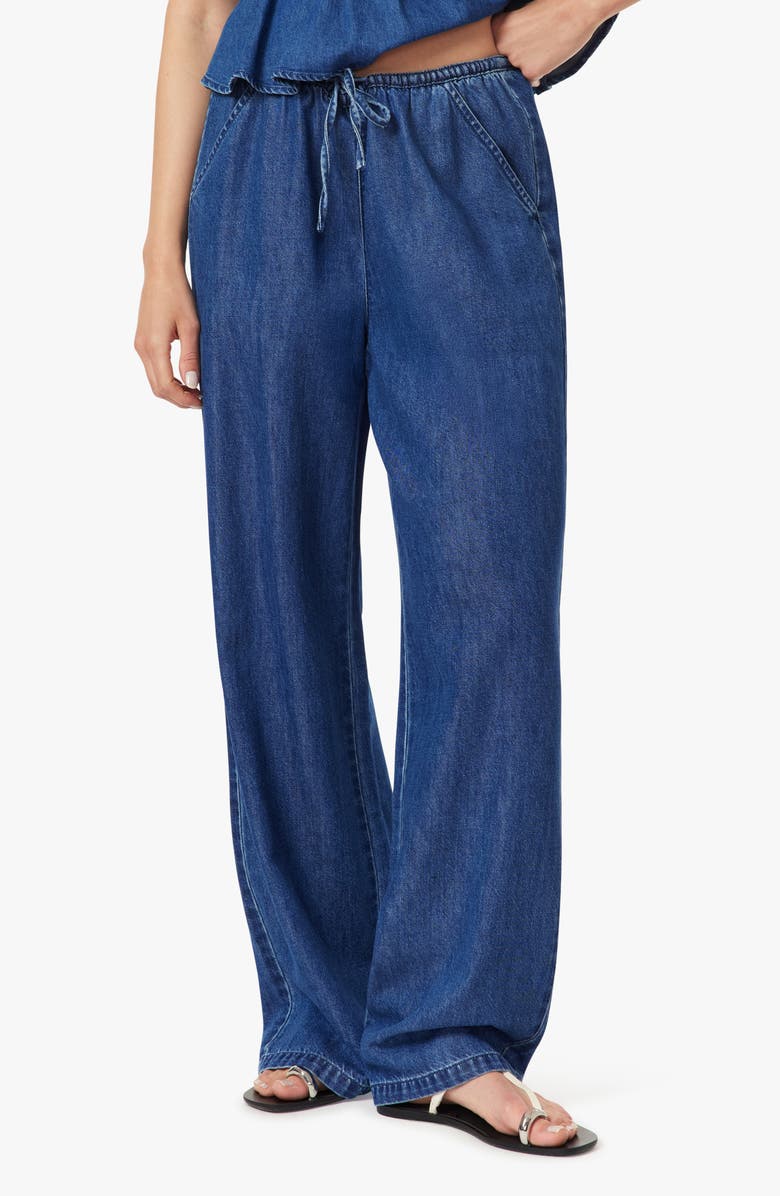 Habitual Drawstring Waist Wide Leg Jeans, Alternate, color, Laguna