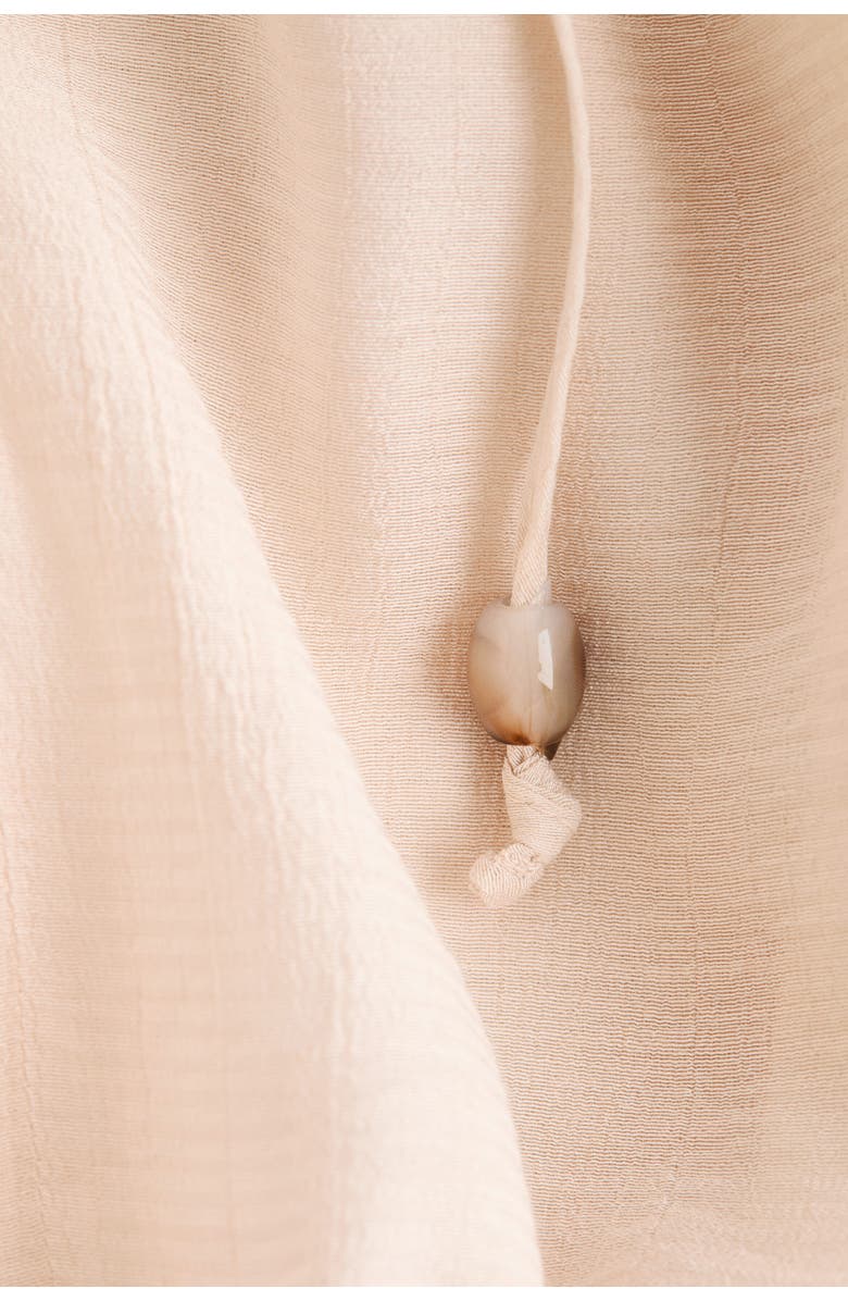 H&M Oversized Crêpe Blouse, Alternate, color, Pale Orange