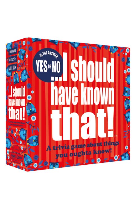 I Should Have Known That! Trivia Game
