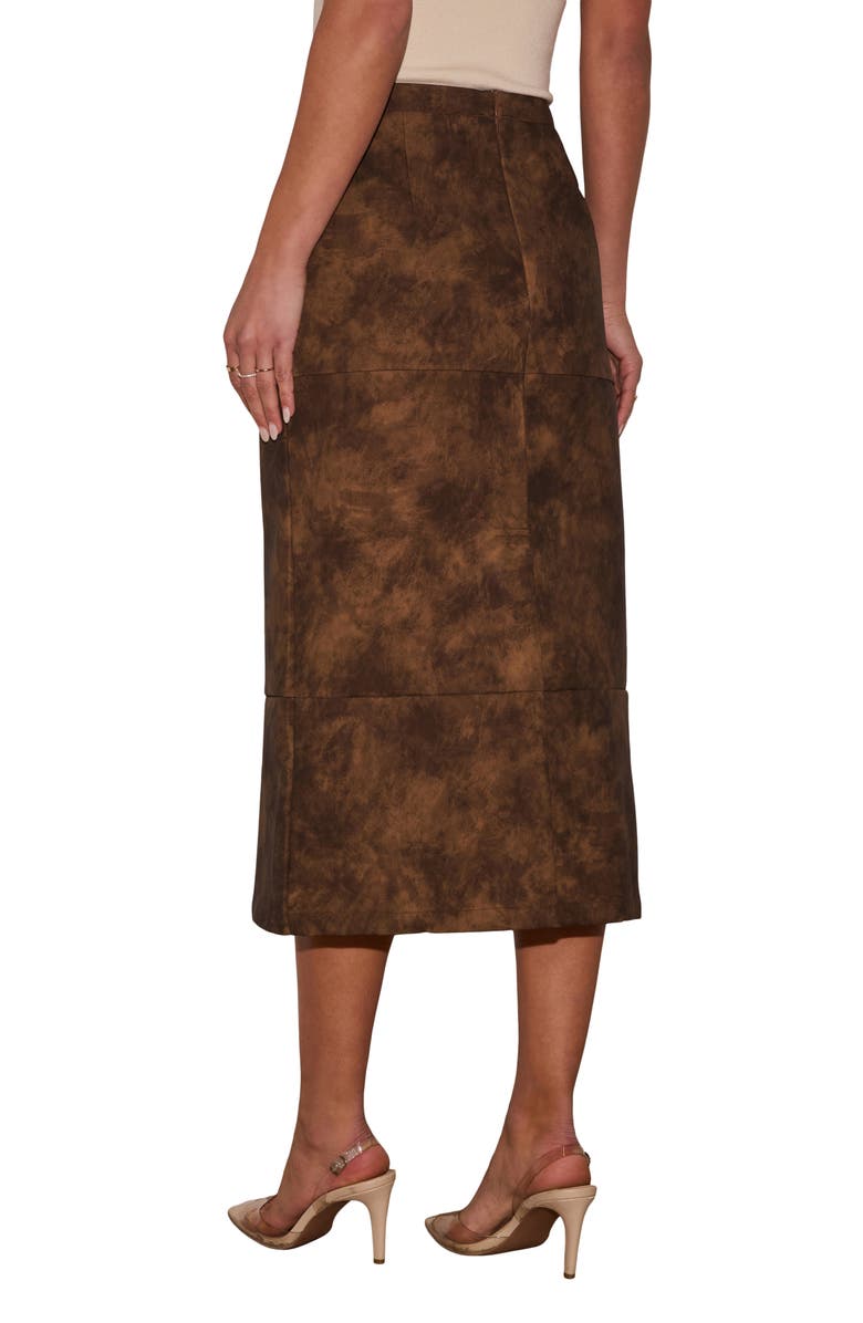 VICI Collection Take Me On Faux Leather Midi Skirt, Alternate, color, 