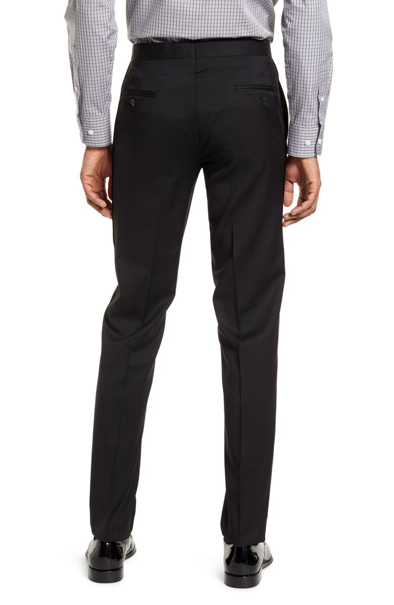 Ted Baker London Men's Josh Slim Fit Wool Tuxedo Dress Pants, Alternate, color, 