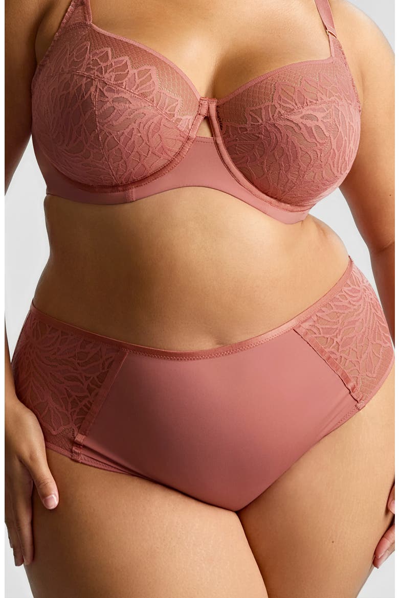 Sophia Underwire Full Coverage Stretch Lace Bra, Main, color, SIENNA ROSE