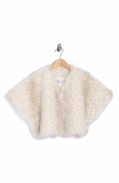 La Fiorentina Spotted Faux Fur Caplet