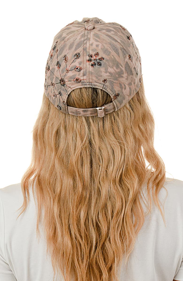 Nicole Miller Eyelet Baseball Cap, Alternate, color, Blush