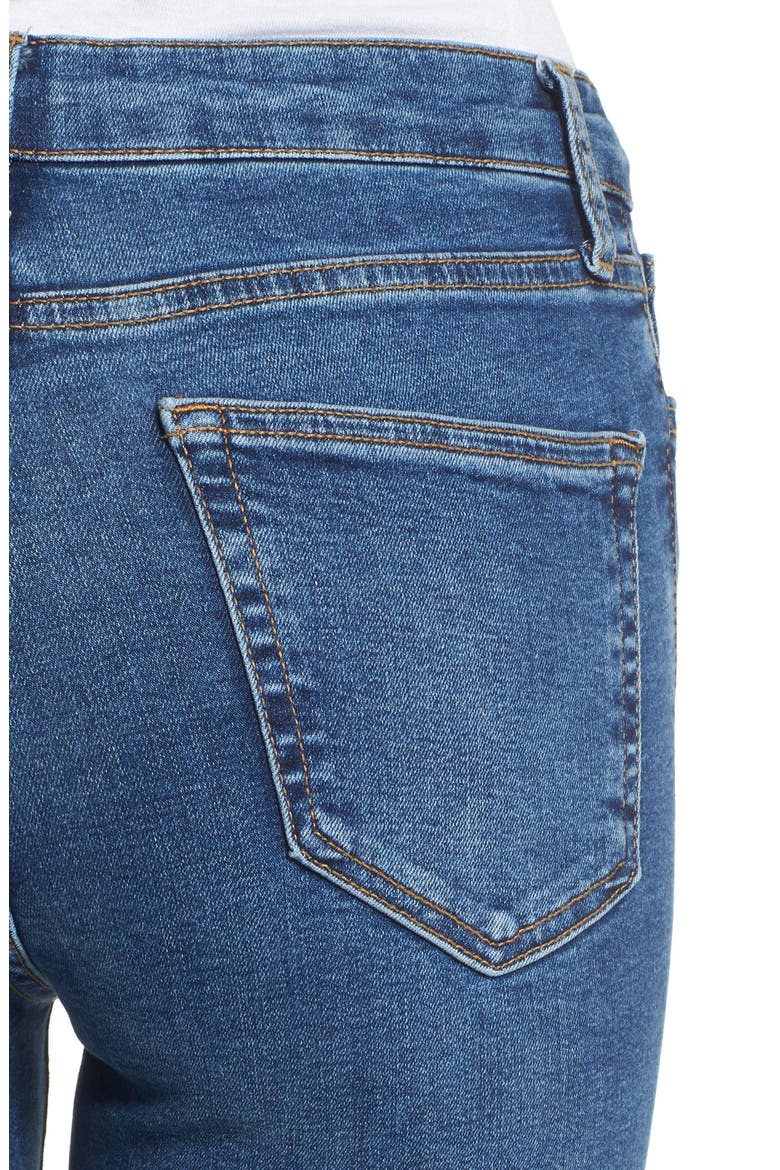 Jamie High Rise Ankle Skinny Jeans, Alternate, color, INDIGO