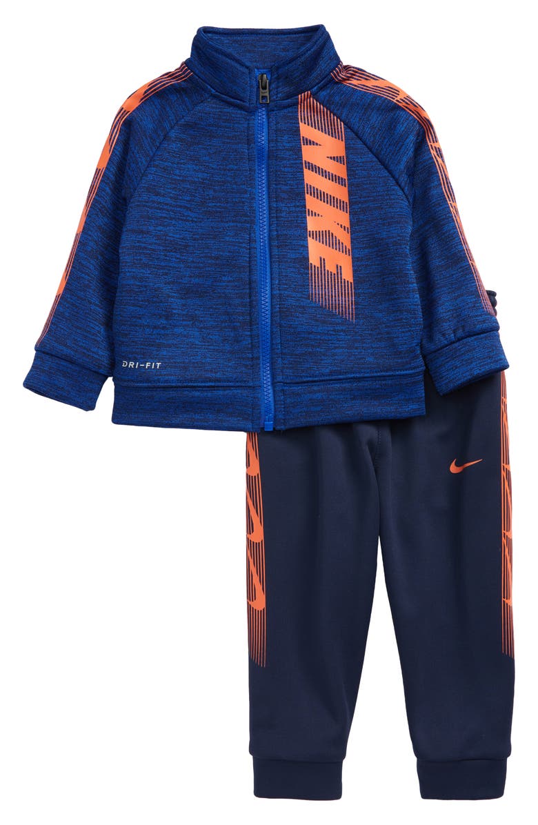 Nike Kids' Dominate Dri-FIT Zip Jacket & Sweatpants Set, Main, color, 