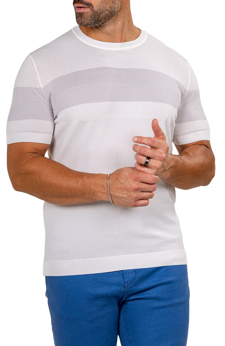 Maceoo Marthy White Crewneck, Alternate, color, White