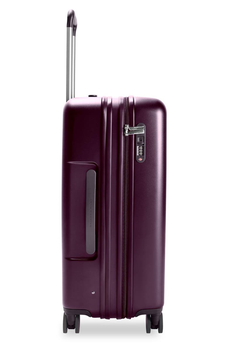 Sympatico Medium 27-Inch Expandable Spinner Luggage, Alternate, color, PLUM