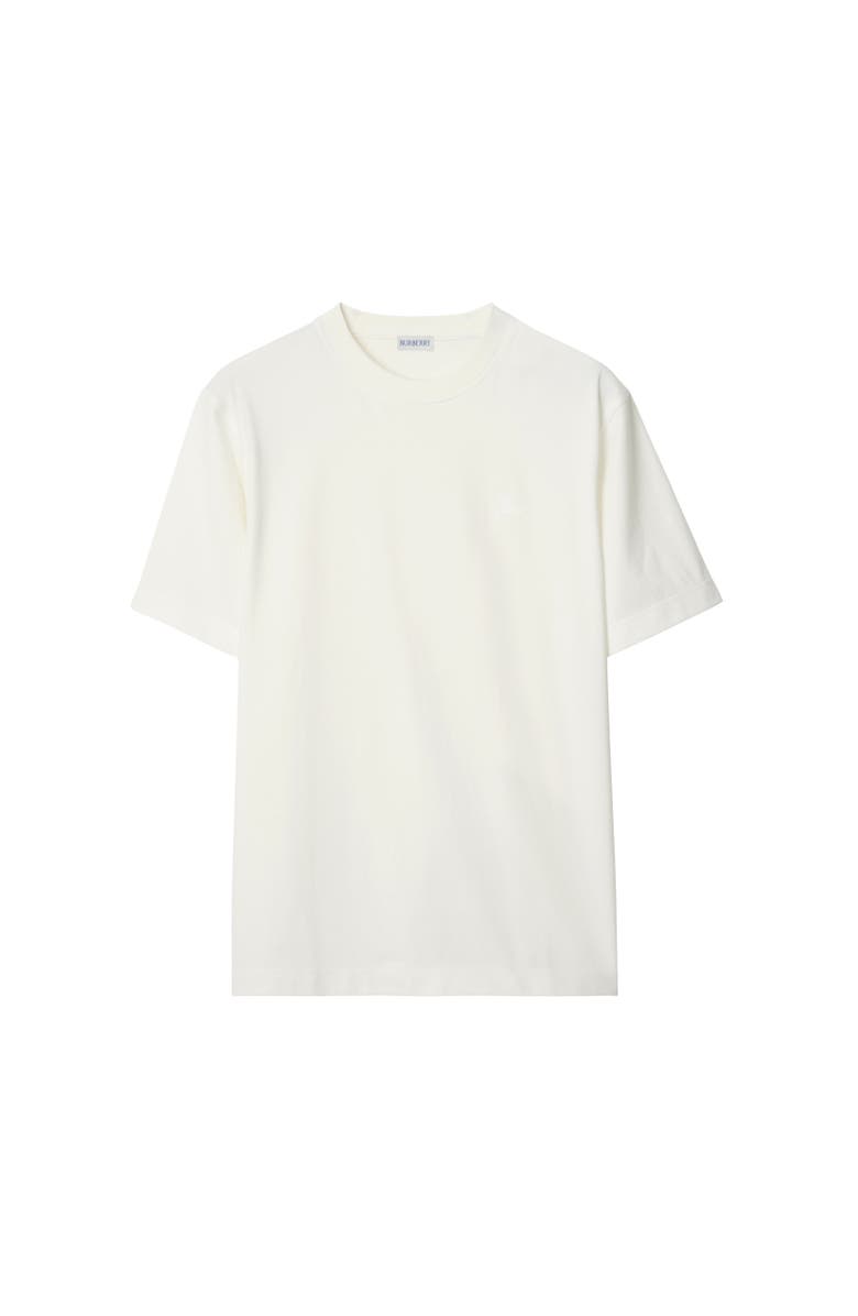 Burberry EKD Badge Cotton T-shirt, Alternate, color, Chalk