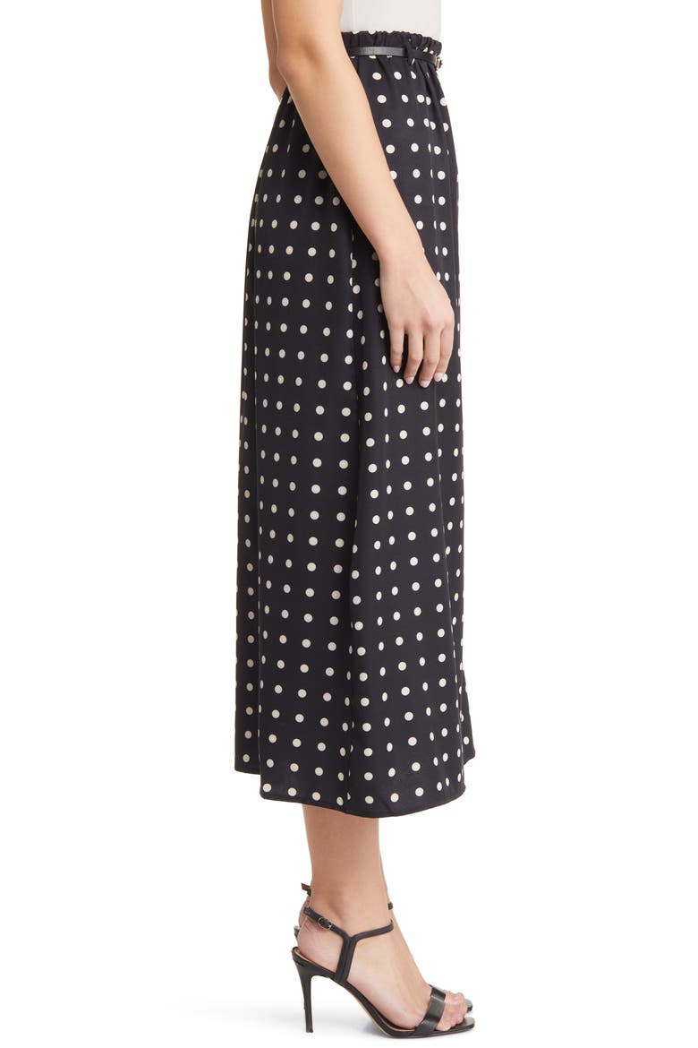 Sherri Print Belted Maxi Skirt, Alternate, color, BLACK