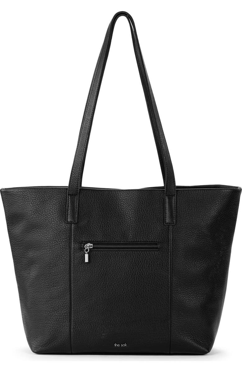The Sak Metro Tote Bag - Leather, Alternate, color, Black