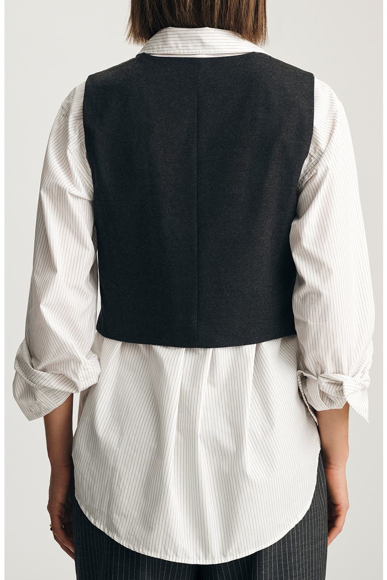 Crop Boxy Vest, Alternate, color, ANTRASIT MELANGE