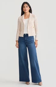 Misook Heritage Melange Tweed Knit Jacket