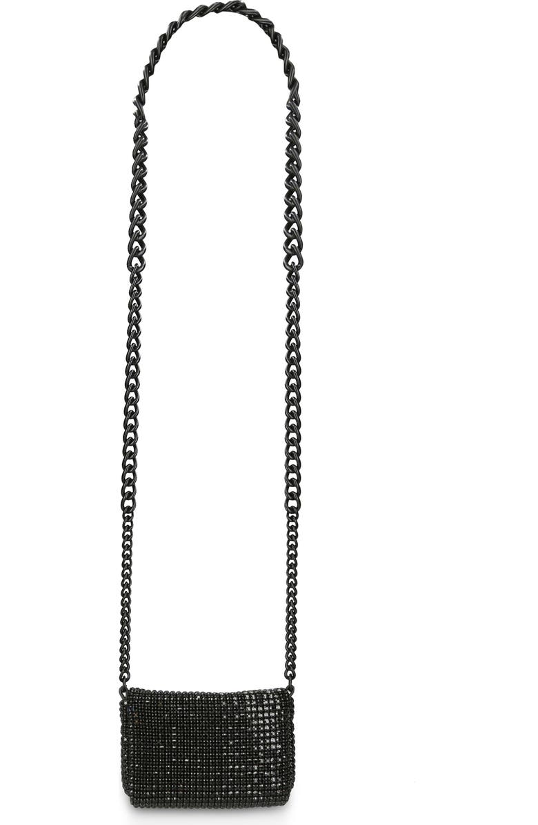 Kurt Geiger London Mini Party Crystal Embellished Crossbody Bag, Alternate, color, Black