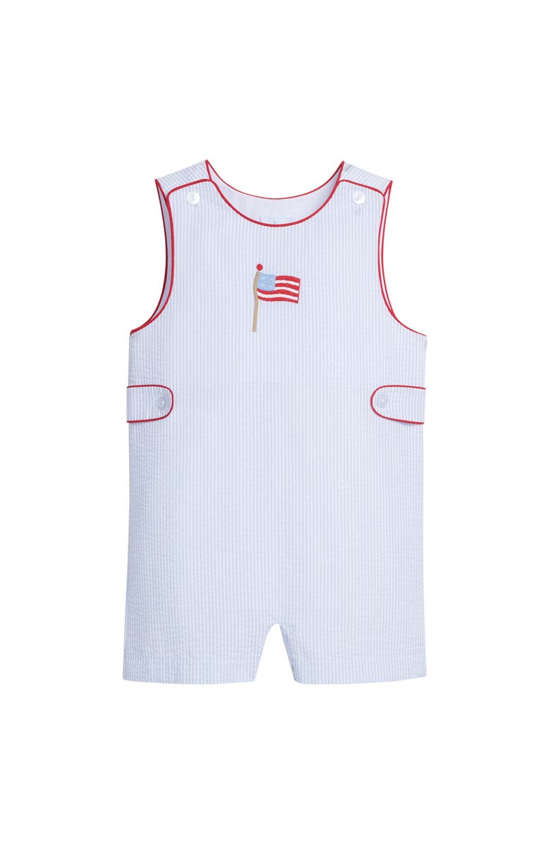 Little English Kids' Embroidered Button Tab John John Blend, Main, color, 