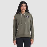 Nike Women's Nike Olive New Orleans Saints 2025 Salute to Service Sideline Standard Issue Dri-FIT Hoodie