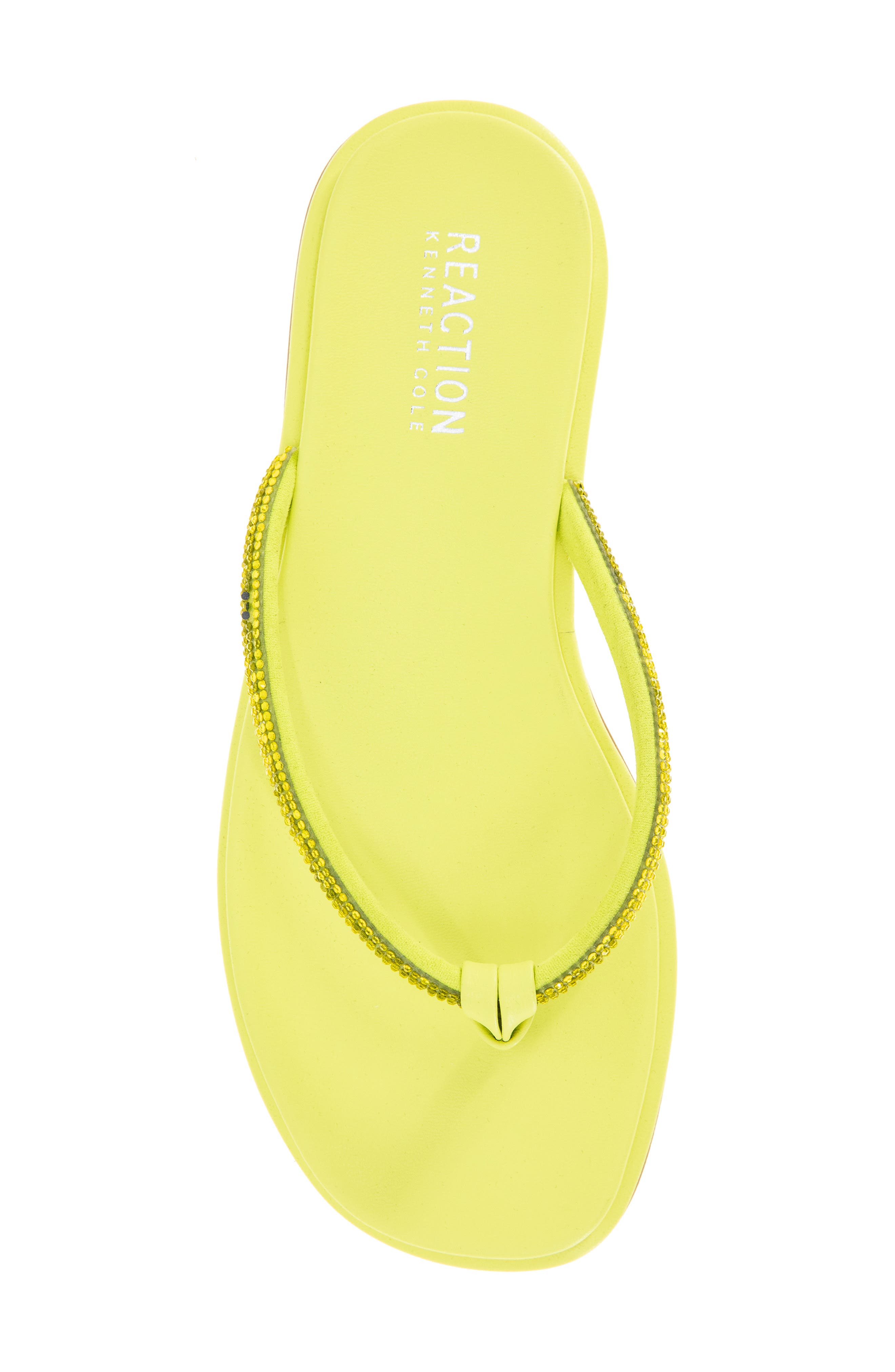 Wynwood Crystal Strap Flip Flop, Alternate, color, LIMEADE