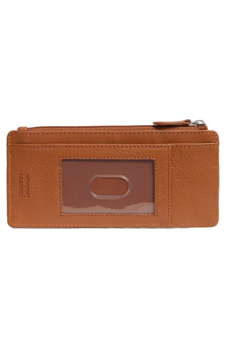 MUNDI SMALL LEATHER GOODS Slim Organizer Card Case, Alternate, color, Cognac