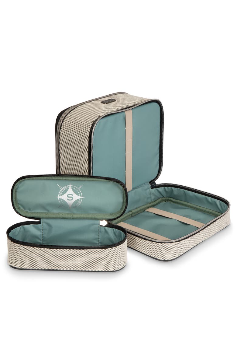 Stephanie Johnson Tropea Onyx Jenny Train Cosmetics Case, Alternate, color, Black