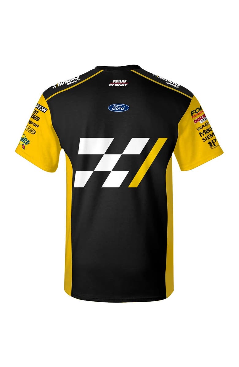TEAM PENSKE Men's Team Penske White Ryan Blaney Advanced Auto Parts Uniform T-Shirt, Alternate, color, White