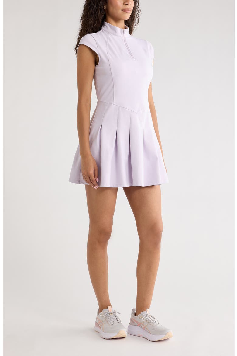 Momentum Half Zip Active Minidress, Alternate, color, PURPLE HUSH