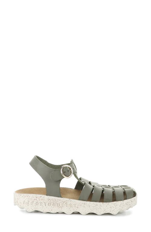Asportuguesas By Fly London Calix Slingback Fisherman Sandal In Khaki