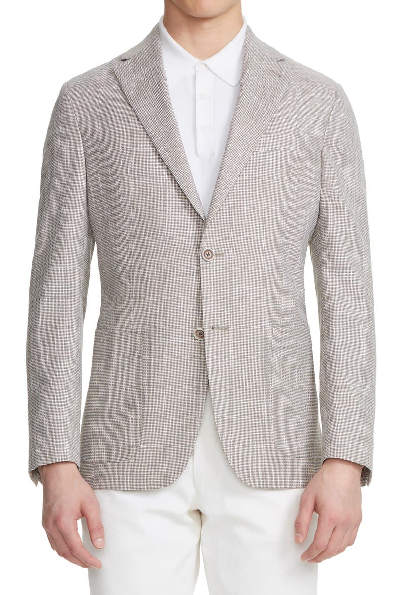 Morton Unconstructed Wool Blend Sport Coat, Main, color, TAN