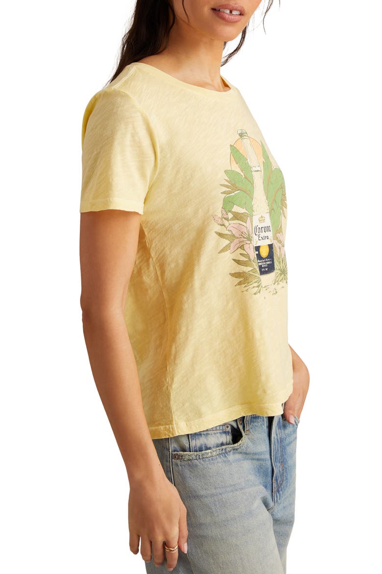 Tropical Corona Cotton Graphic T-Shirt, Alternate, color, MELLOW YELLOW