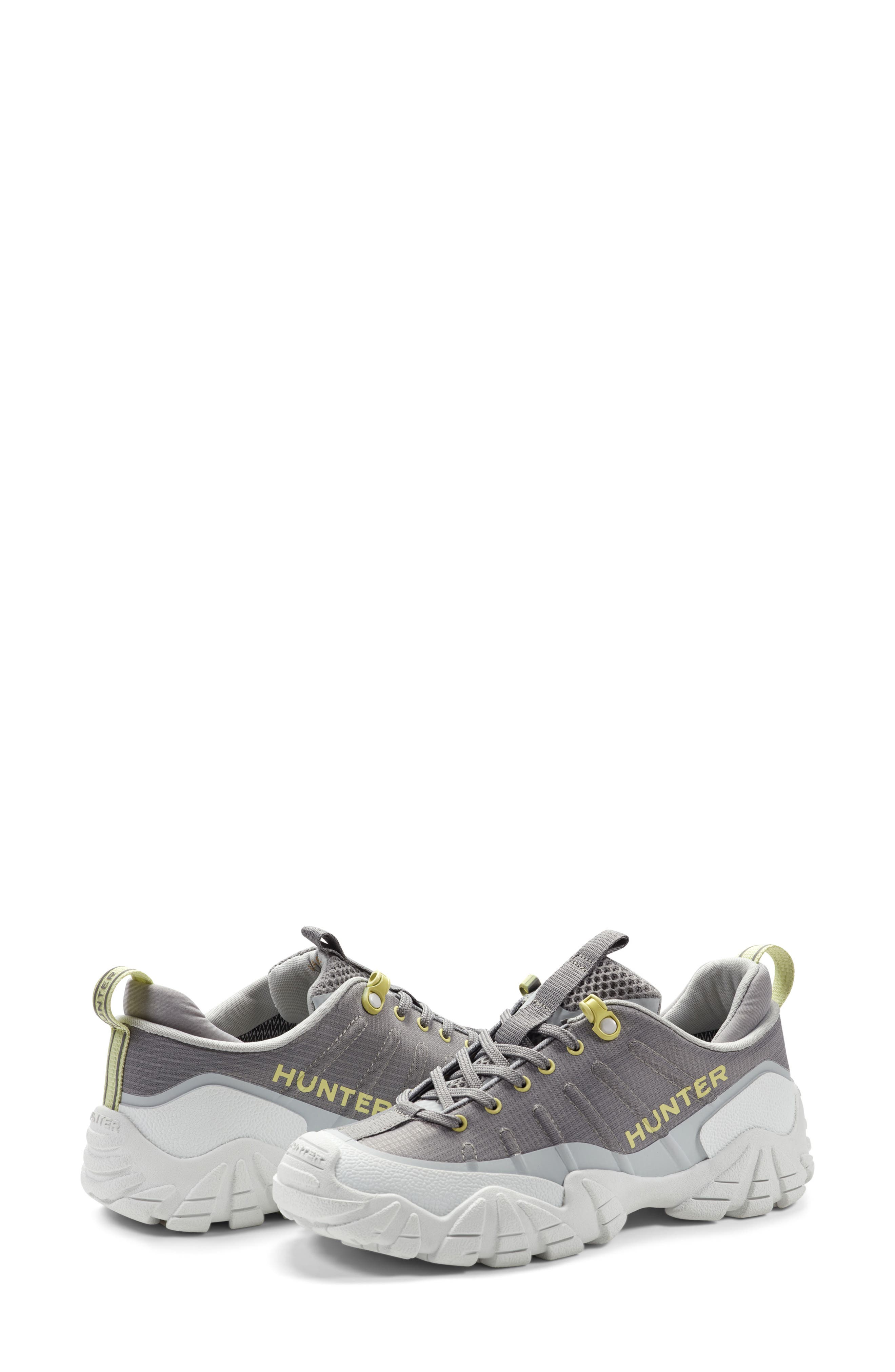 Hunter Sara Waterproof Sneaker, Alternate, color, Medium Gray 030