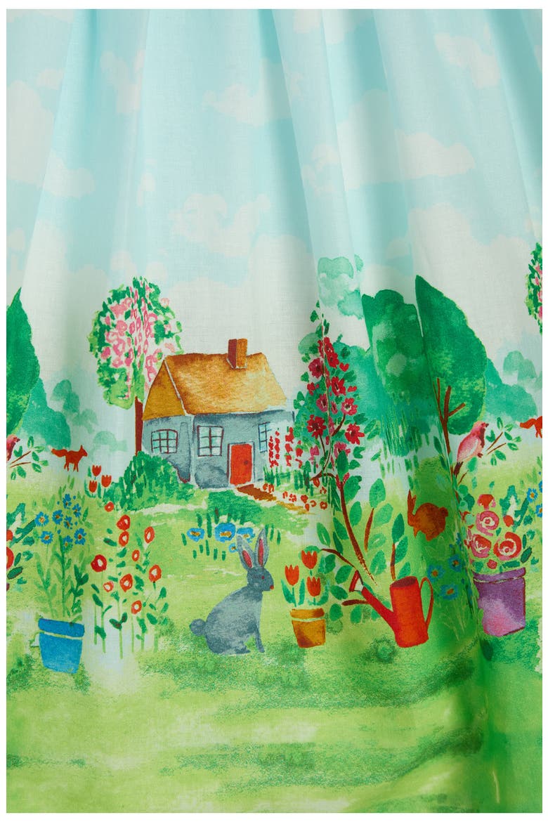 Kids' Scenic Border Print Dress, Alternate, color, MULTI
