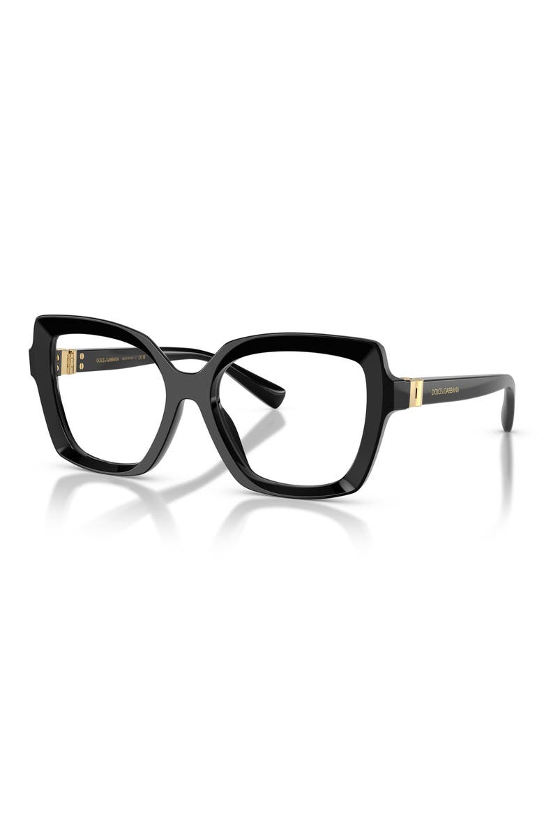 55mm Butterfly Optical Glasses, Alternate, color, BLACK