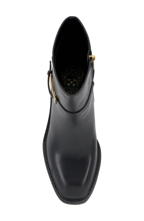 Vince Camuto Gali Womens Buckle Leather Booties In Black
