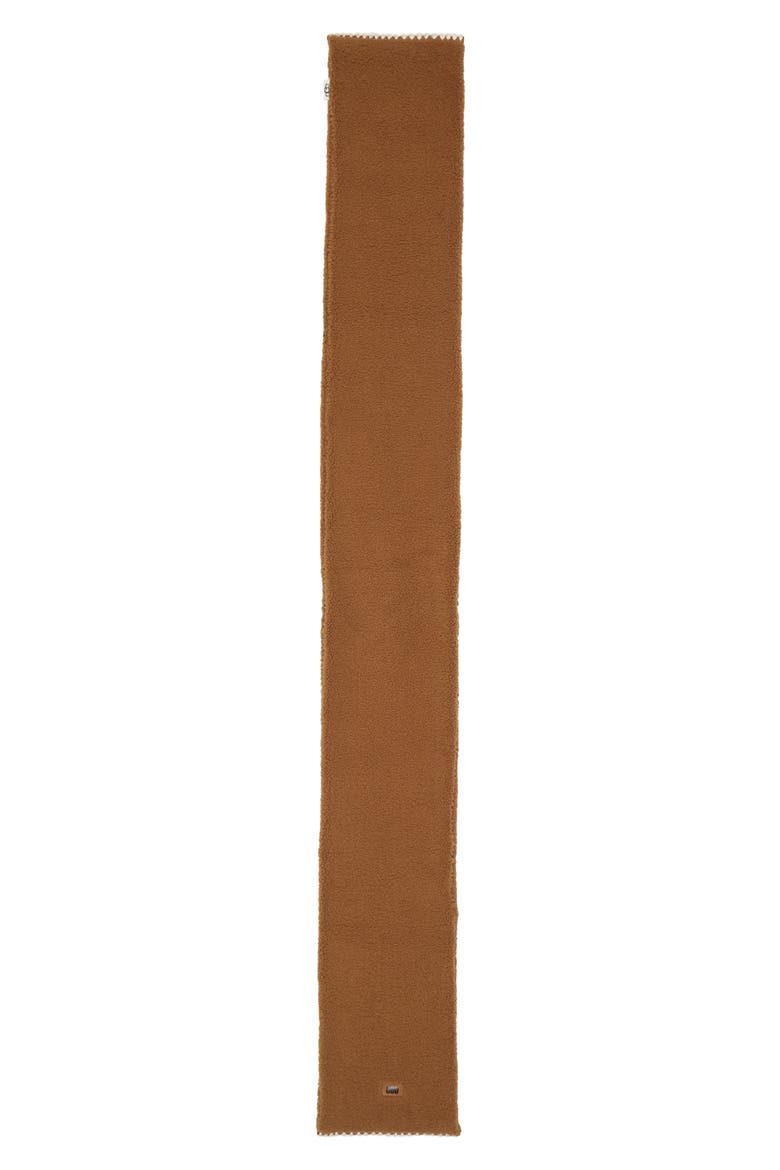 UGGfluff Scalloped Scarf, Alternate, color, SAND CASTLE