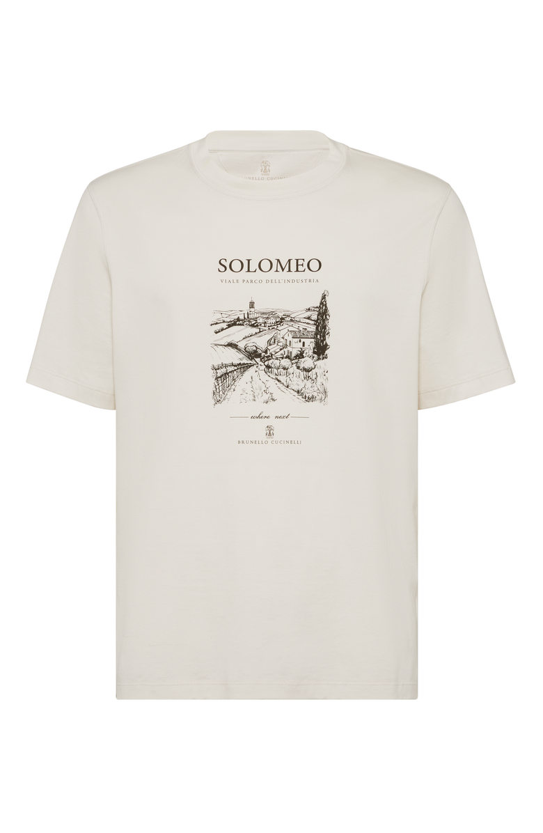 Brunello Cucinelli T-shirt with print, Main, color,