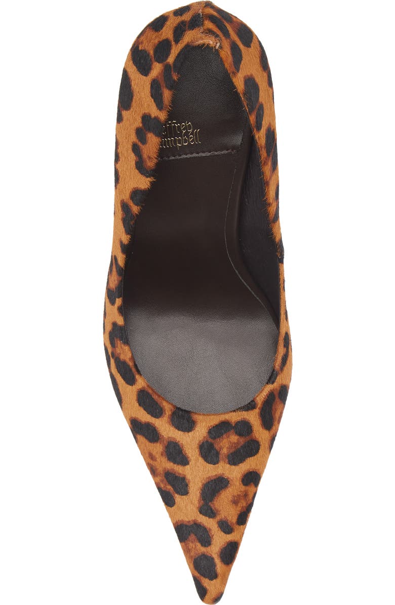 Jeffrey Campbell Risktake Genuine Calf Hair Pointed Toe Pump, Alternate, color, Tan Brown Cheetah