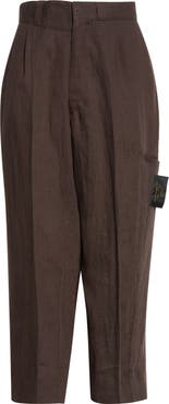 Undercover Crop Linen Straight Leg Pants