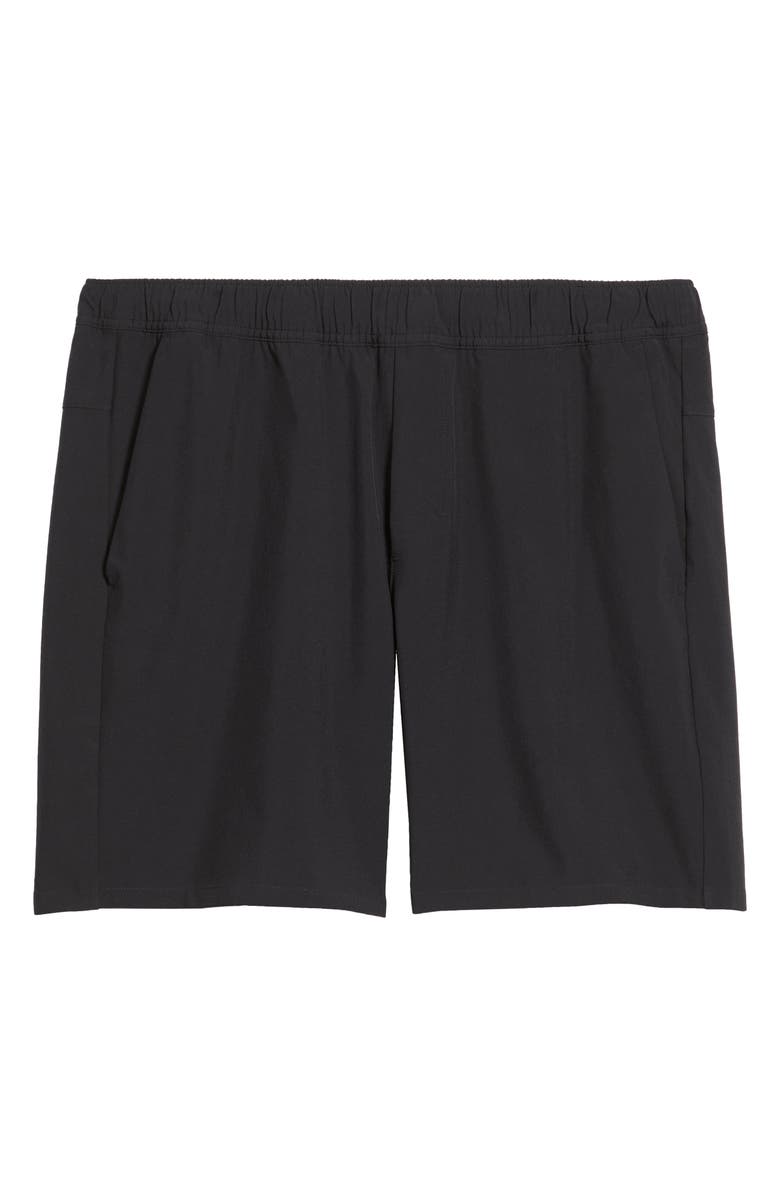 Zella Relay Training Shorts, Alternate, color, Black Caviar