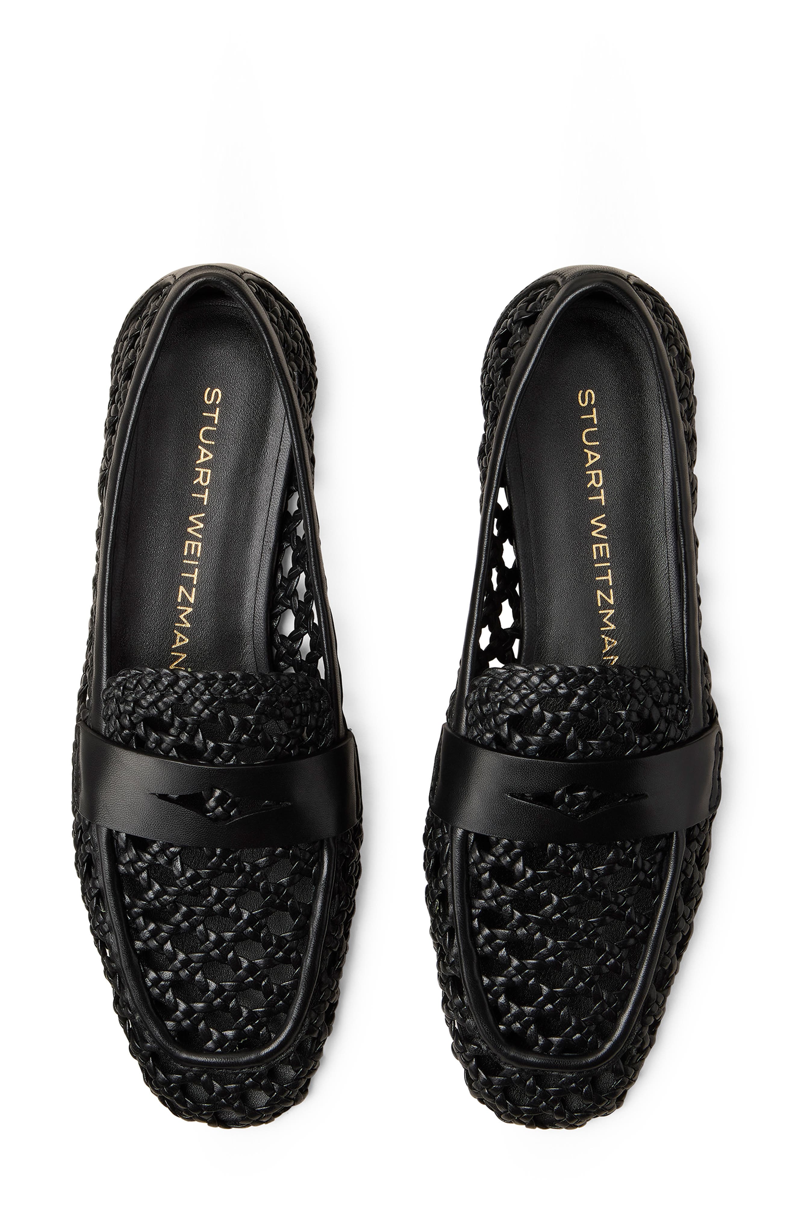 Stuart Weitzman Thea Penny Loafer, Alternate, color, Black