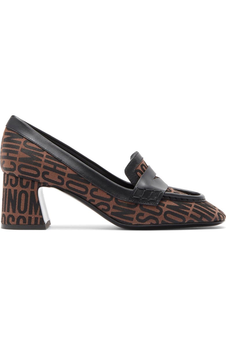 Moschino Logo Jacquard Loafer Pump, Alternate, color,